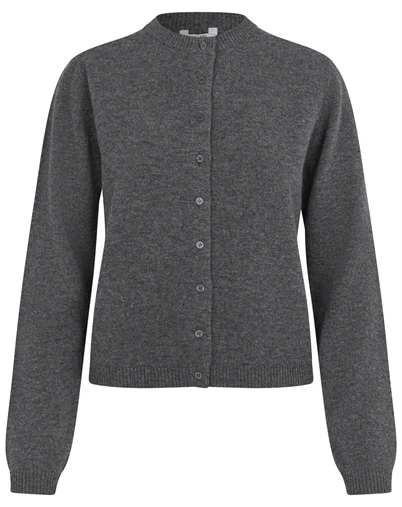 Mbym - Averie-M Knit Cardigan - Dark Grey Melange